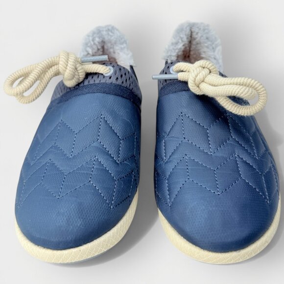 OluKai Mahiki Slippers Women’s 10 Moonlit Ocean Faux Fur Lined Comfort Shoe - Picture 4 of 12